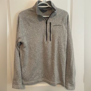 Eddie Bauer Gray Quarter Zip